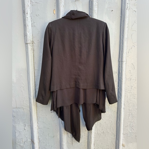 Tiger of Sweden black modern draped scarf blazer, size M - Picture 2 of 14